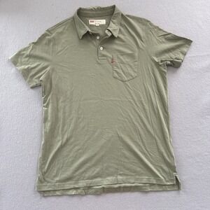 Levi's Green Short Sleeve Polo Shirt‎ Men's Large